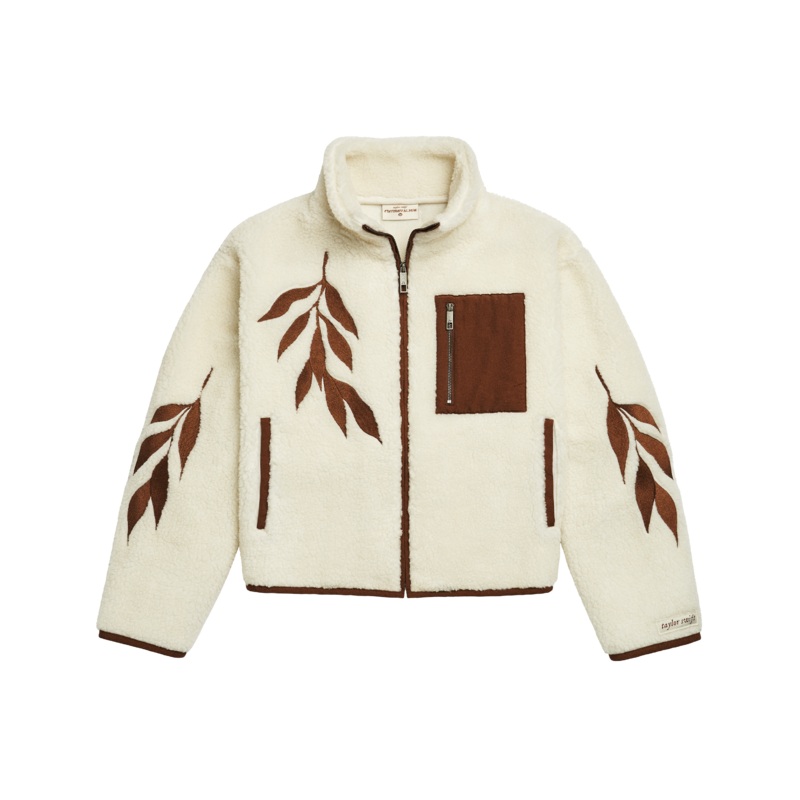Life is a Willow Zip Up Sherpa Fleece Jacket