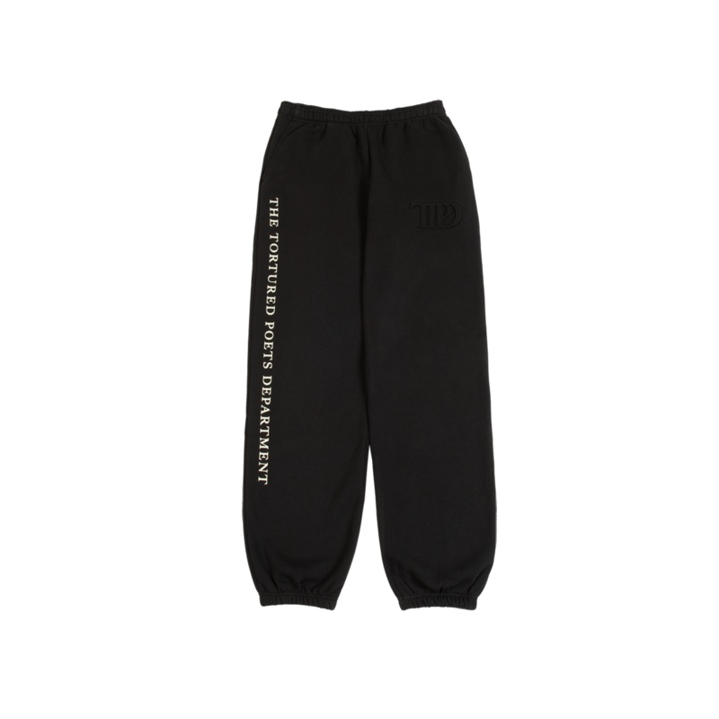 TTPD Black Embossed Sweatpants