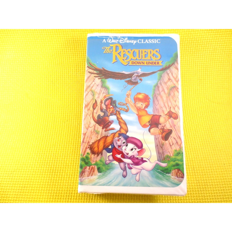 The RESCUERS, DOWNUNDER, Rare Vhs 1142, BLACK Diamond, The Rescuers Video, Walt Disney Vhs, The Rescuers Vhs, Disney Classic Vhs, Disney