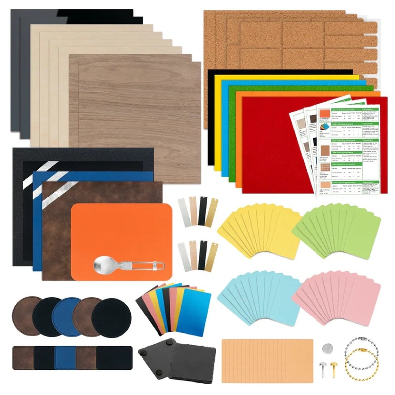 xTool Laser Material Explore Kit – 111 Pieces