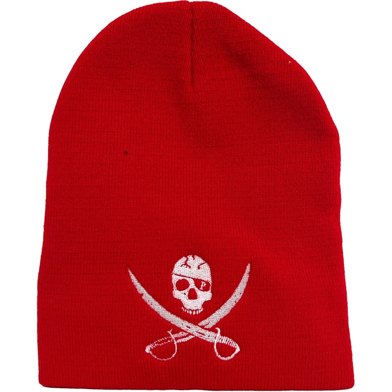 Pirates Press – Flag Logo – Beanie – Red – Extra Large