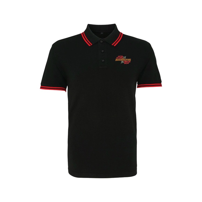 The Aggrolites – Roses (Mens) – Black – Polo