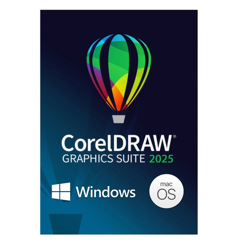 CorelDRAW 2025 Full Graphics Suite 1 Year Subscription – PC & MAC