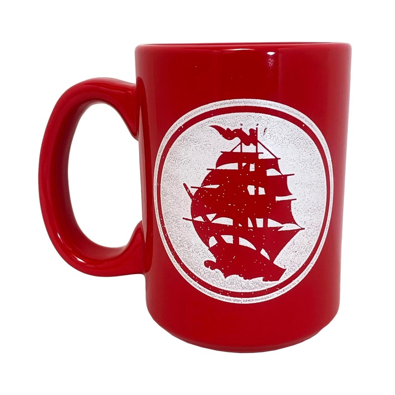 Pirates Press – Circle Logo – Red Mug – Coffee