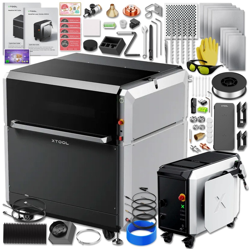 xTool MetalFab 800w Laser Welder & CNC Cutting Machine Bundle