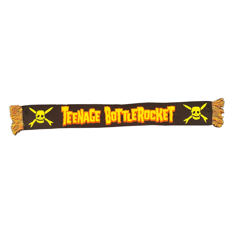 Teenage Bottlerocket – Logo – Scarf – Brown, Yellow & Orange