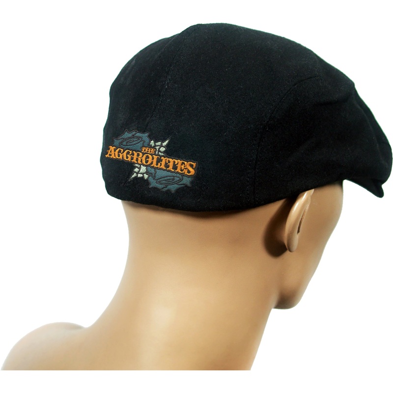 The Aggrolites – Logo With Flowers – Black – Scally Cap