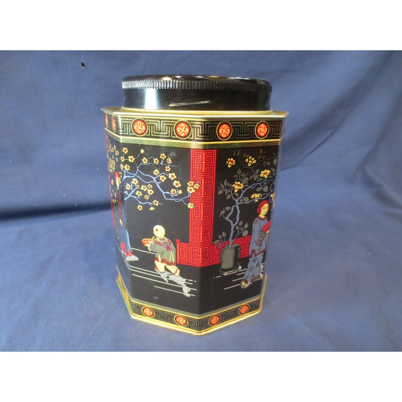 Vintage Tin CAN, Tin Box, ASIAN Tin, Collectible Tin Box, Tea Tin Box, Metal Box, Metal Can, Advertising Can, Tin Tea Box, Vintage Tin
