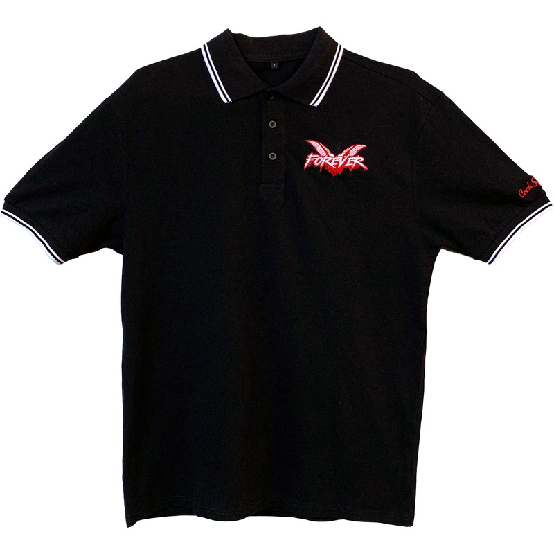Cock Sparrer – Forever – Black w/ White Piping – Polo