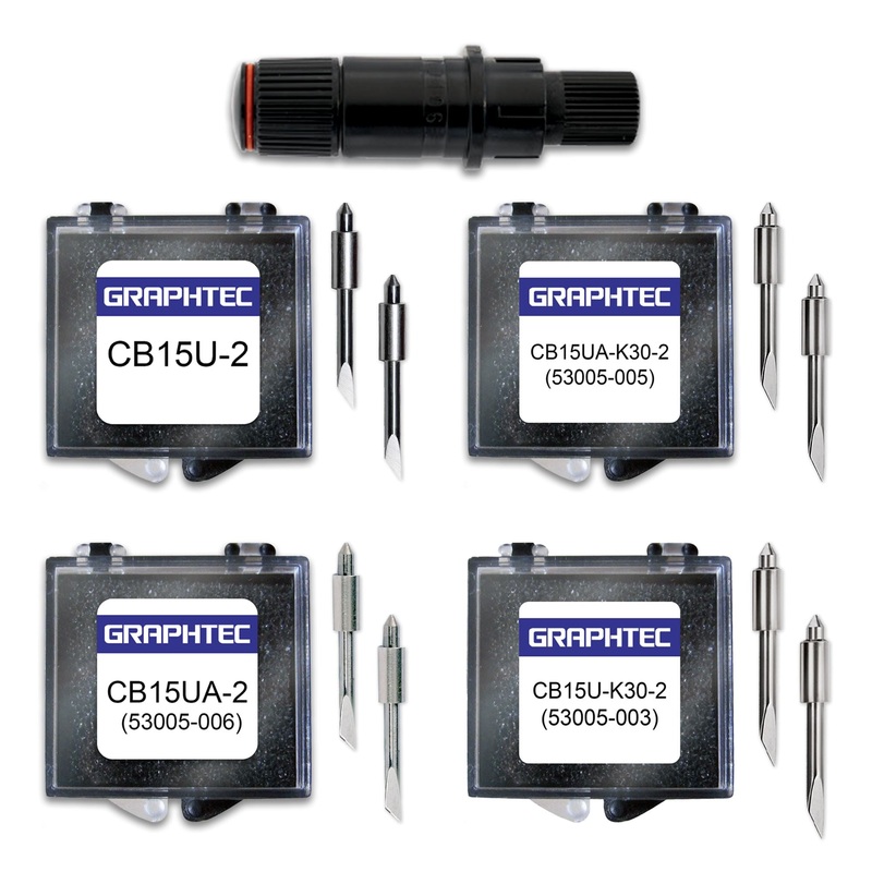 Graphtec PHP33-CB15N-HS Blade Housing and Assorted Blades Bundle