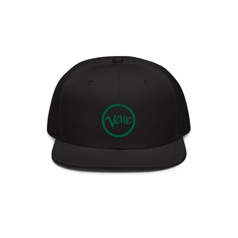 Black Verve Logo Snapback Hat