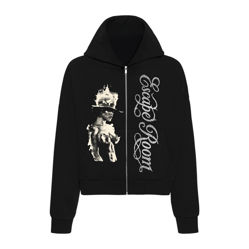 Tey’s Note Zip Hoodie In Black