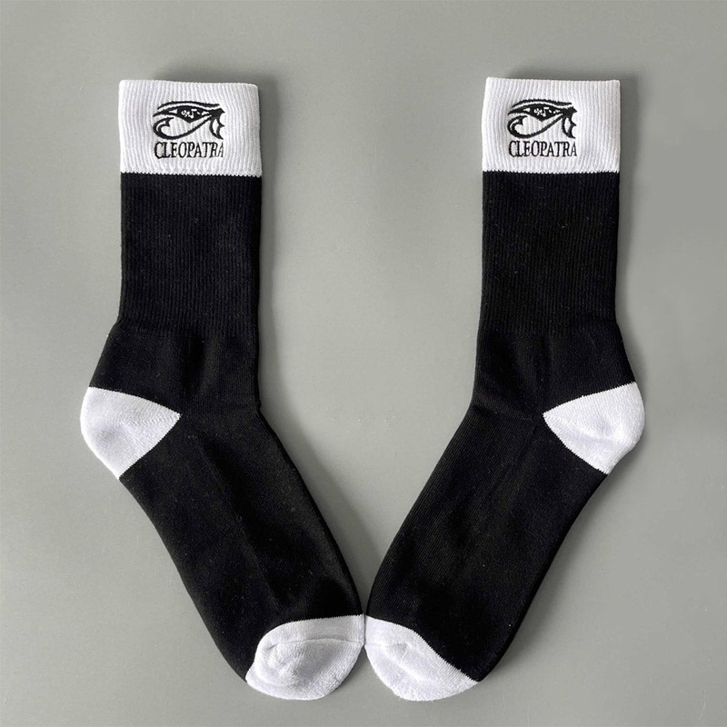 Cleopatra Records (Embroidered Crew Socks)