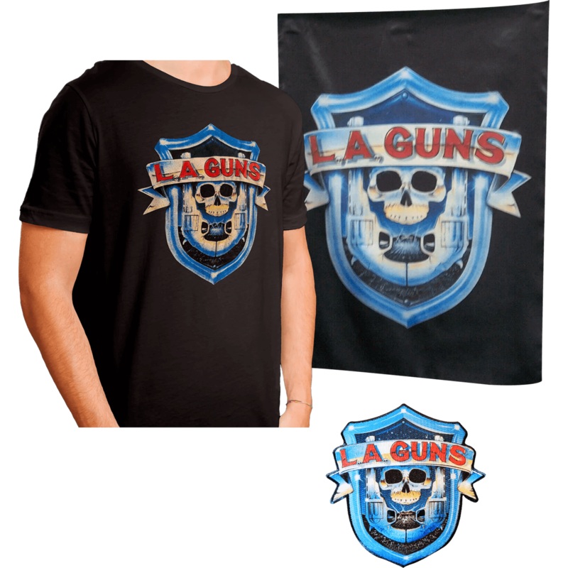 L.A. Guns – Bundle (Shirt + Tapestry + Patch)