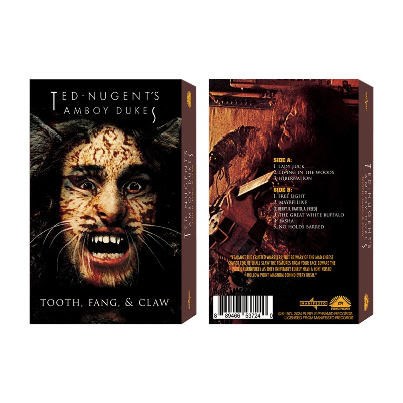Ted Nugent & The Amboy Dukes – Tooth, Fang & Claw  (Cassette)