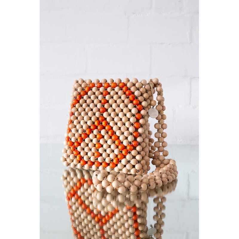 Wood Bead Messenger-Bag
