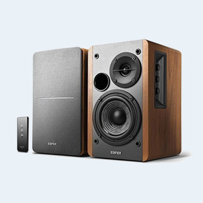 EDIFIER R1280T POWERED BOOKSHELF SPEAKERS – 42 WATTS (WOOD FINISH)
