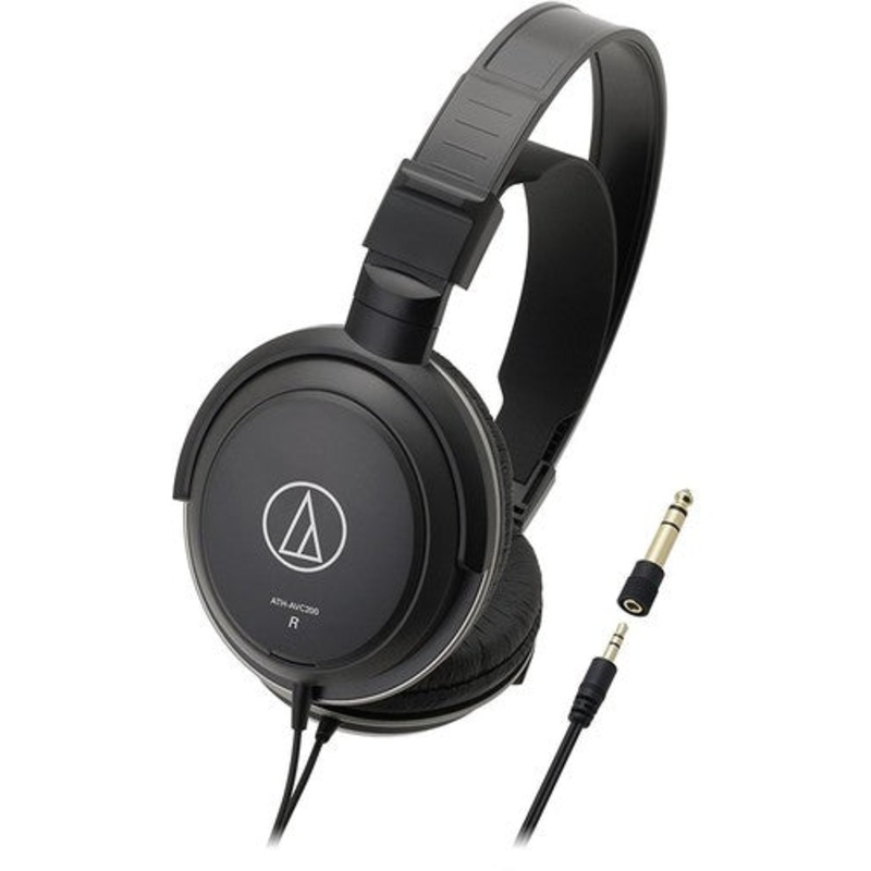 AUDIO TECHNICA ATH-AVC200 SONICPRO OVER-EAR HEADPHONES – CLOSED BACK (BLACK)