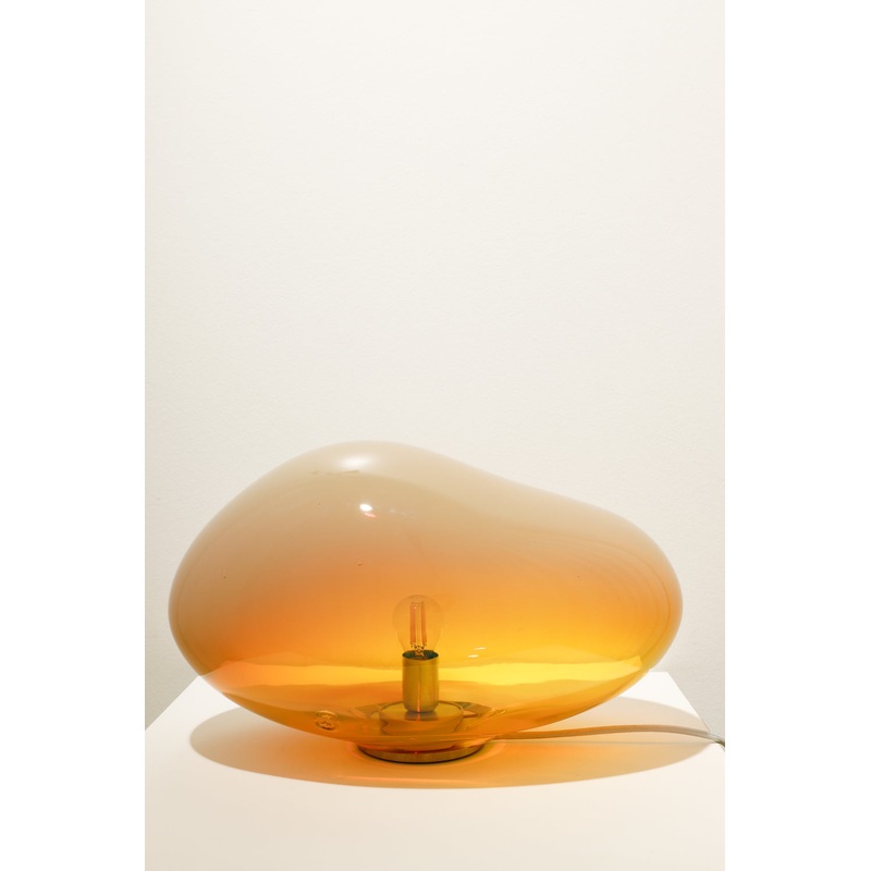 Tischlampe Haumea Convex Amber Iridescent L