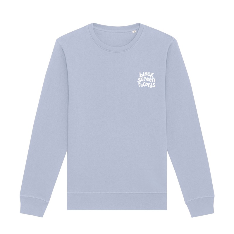 Black Screen Records Logo  Crewneck  Embroidered [Sky Blue]