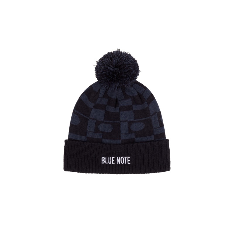 Blue Note Navy Pom Beanie