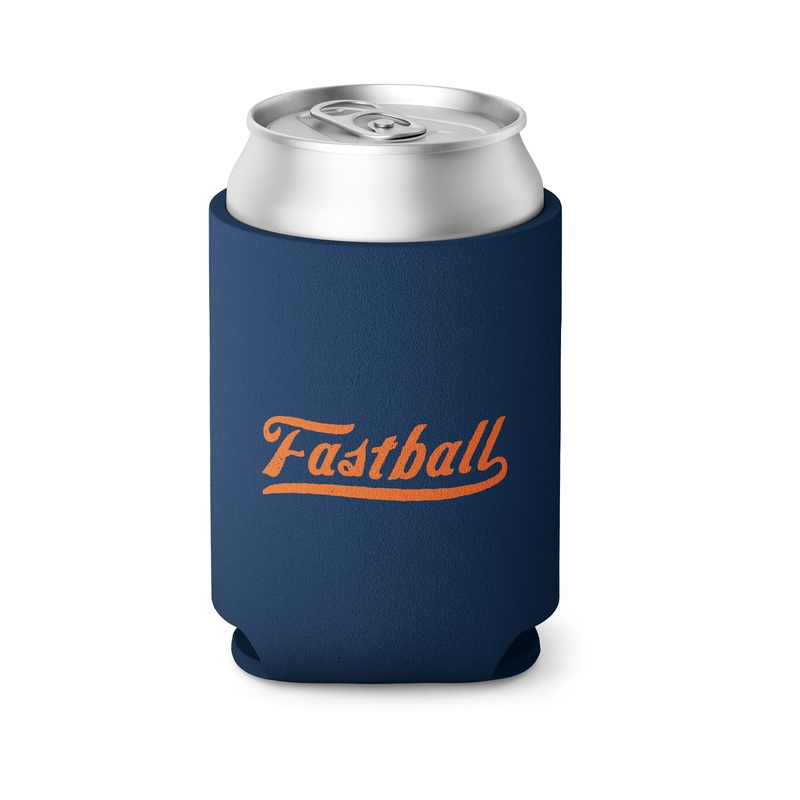 Fastball – Navy Script Logo Koozie Navy