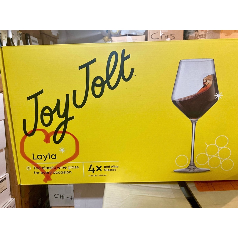 Joy Jolt ‘Layla’ Red Wine Glasses (4-Pack)