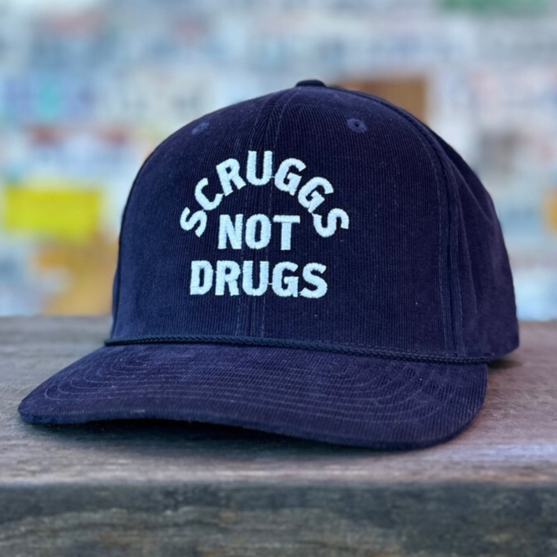 The Bluegrass Situation – Navy Scruggs Not Druggs Corduroy Cap