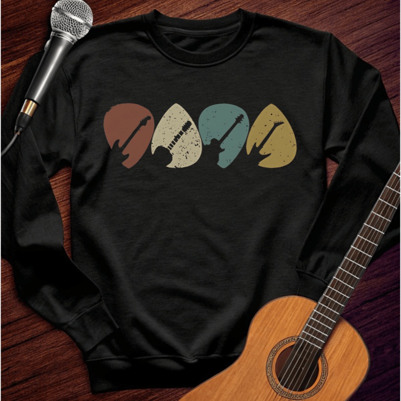 Guitar Plectrums Longsleeve Black