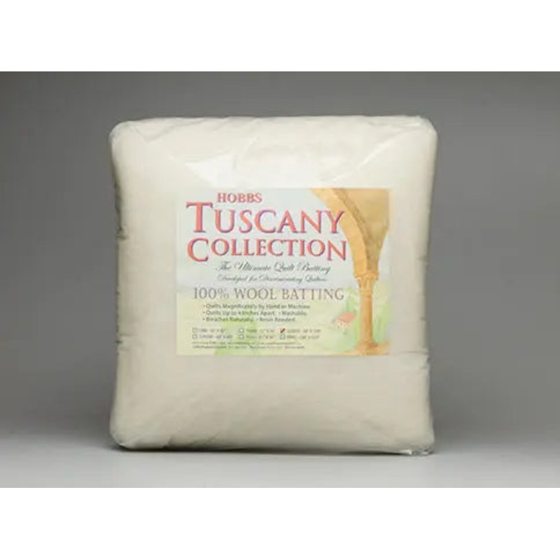 Hobbs Tuscany Wool Batting Package – King Size 120″ x 120″