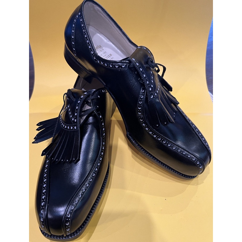 Brand New Golf Shoes 9.5  VTG Mens The Castle Hand Made in Italy for Jack Oliver