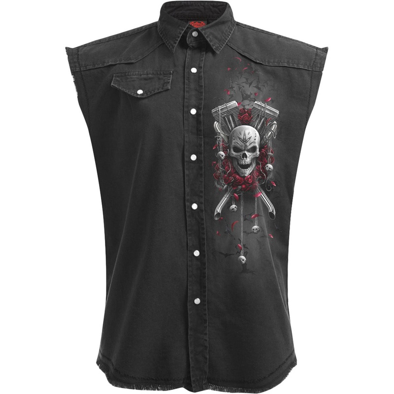 Spiral Unisex Worker Shirt: DOTD Bikers Black
