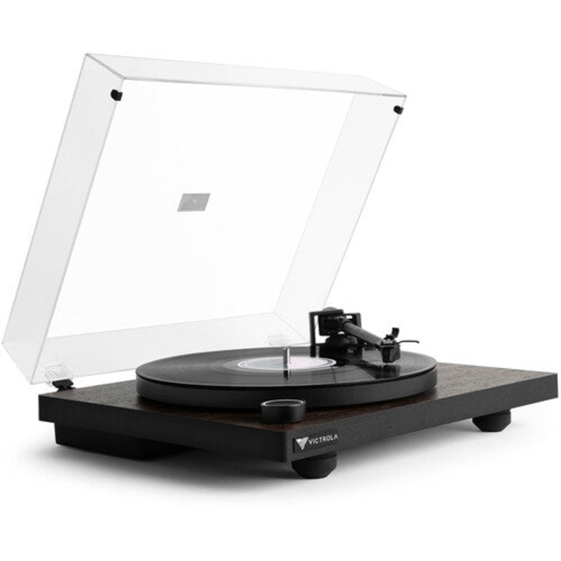 Victrola VPT-1000-ESP Premiere T1 Turntable Manual Belt-drive Bluetooth (Espresso) (Large Item, Bluetooth, Black, Belt Drive)