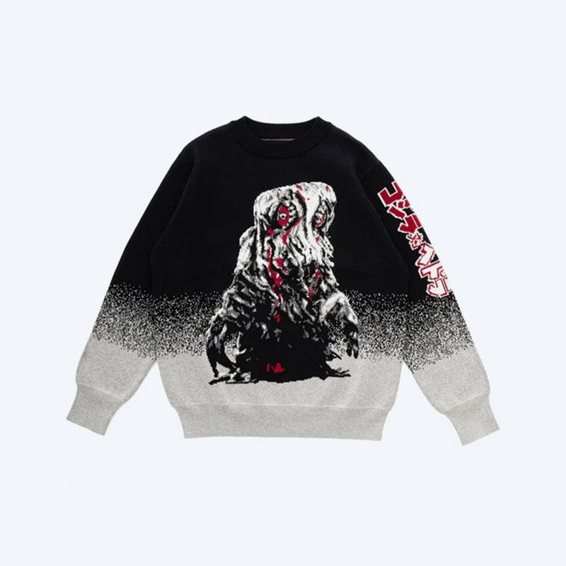 Godzilla vs. Hedorah Jacquard Knit Crewneck