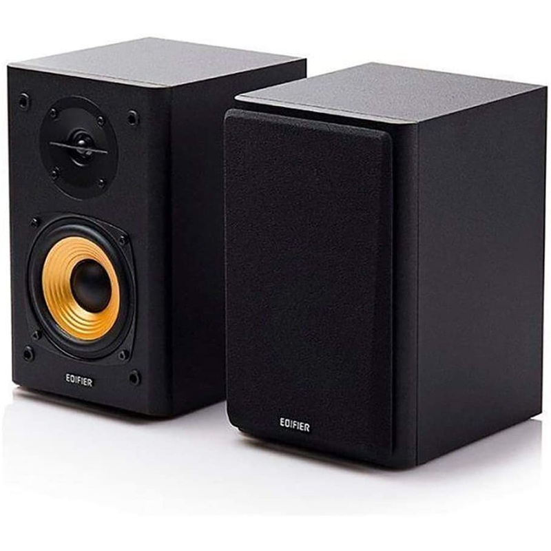 EDIFIER R1000T4 ACTIVE 2.0 BOOKSHELF SPEAKER SYSTEM IDEAL TV, PC, LAPTOP, COMPUTER, HI-FI (BLACK)TECH & TURNTABLES]