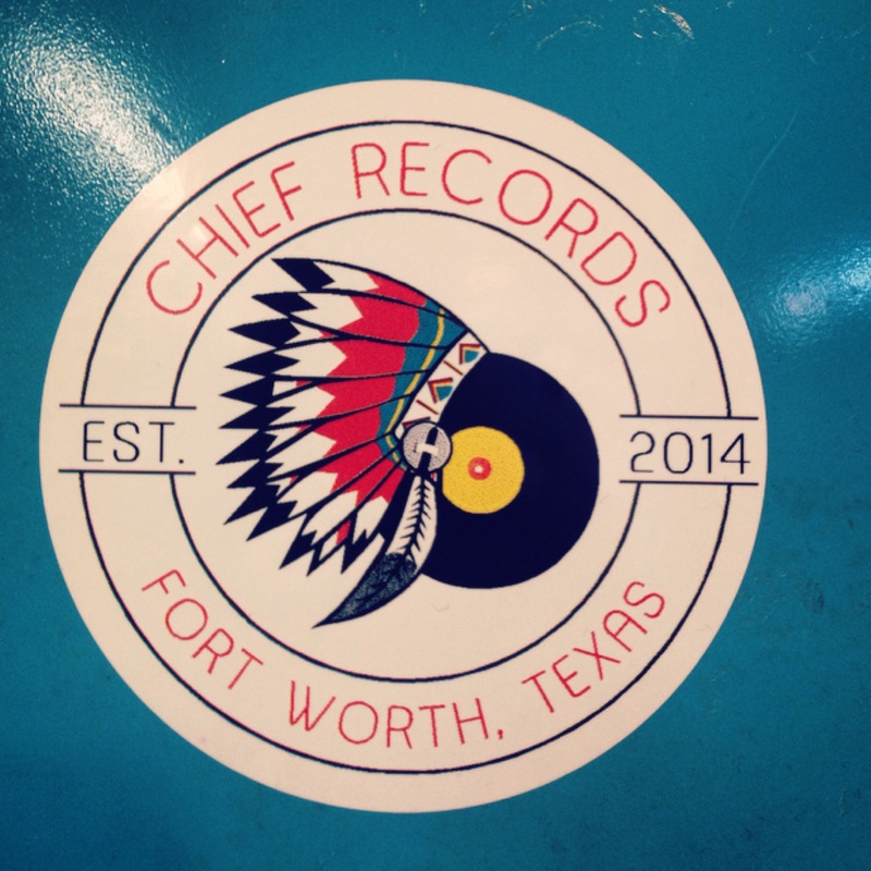 White Circle Chief Records Sticker
